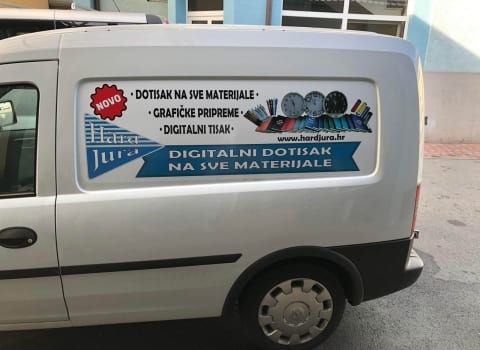 oslikavanje kombija tvrtke hard jura